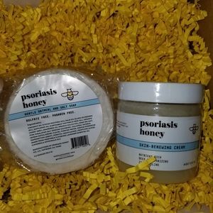 Psoriasis Honey soap and skin renewing cream
